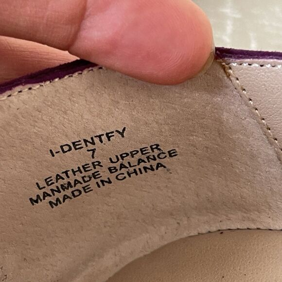Steve Madden Rhinestone Purple Suede Leather Ballet Flats Comfort Loafers 7 M - Picture 10 of 10